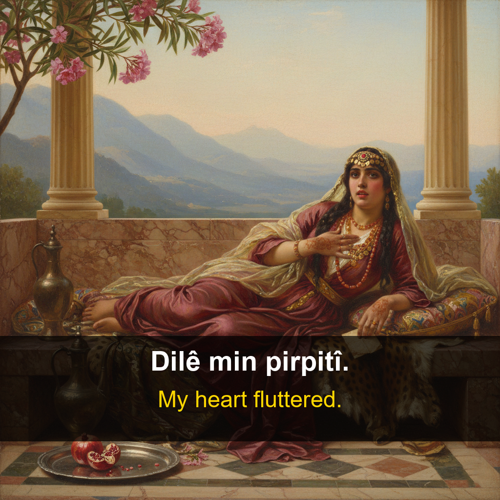 Afrini proverb card — Dilê min p…