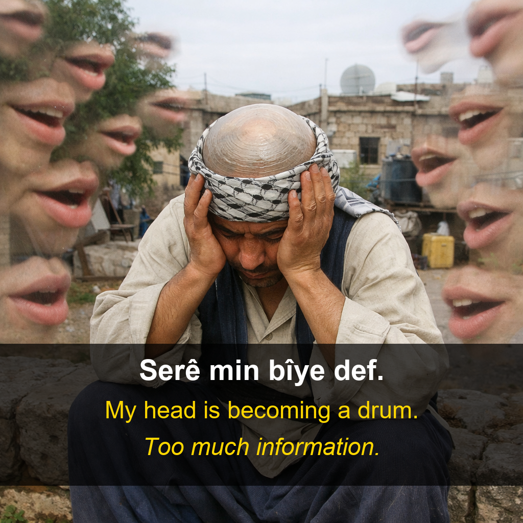 Afrini proverb card — Serê min b…