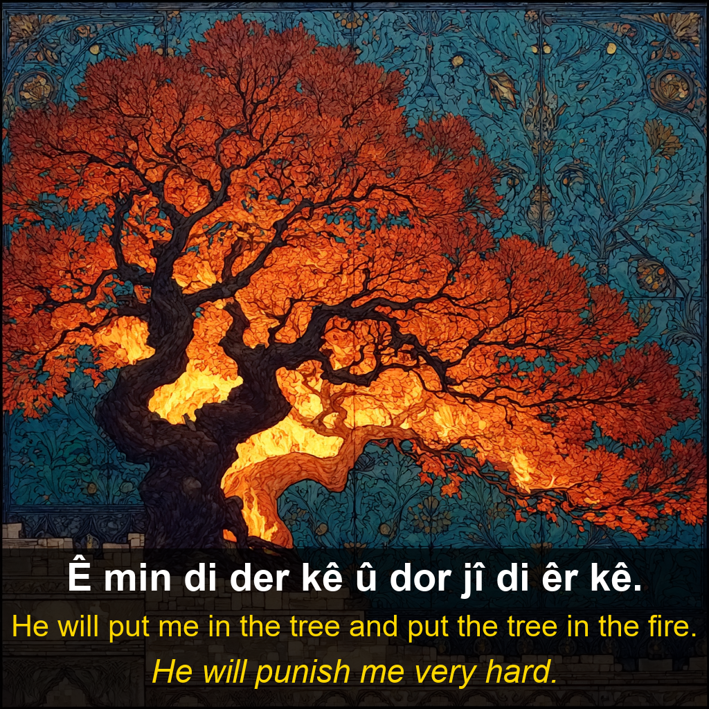 Afrini proverb card — Ê min di d…