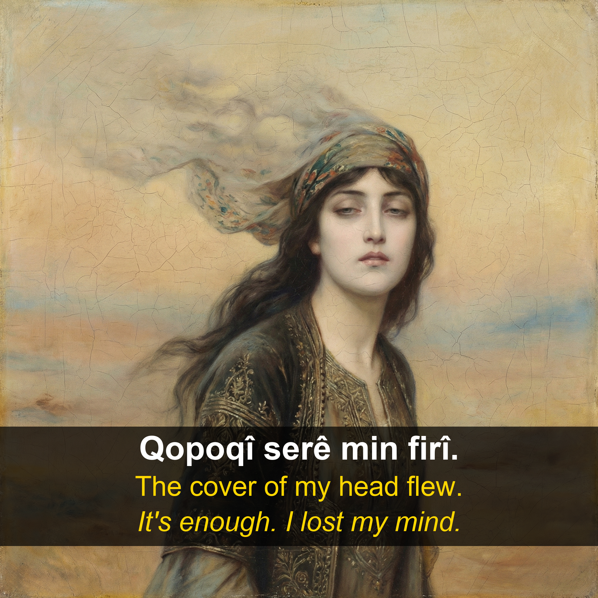 Afrini proverb card — Qopoqî ser…