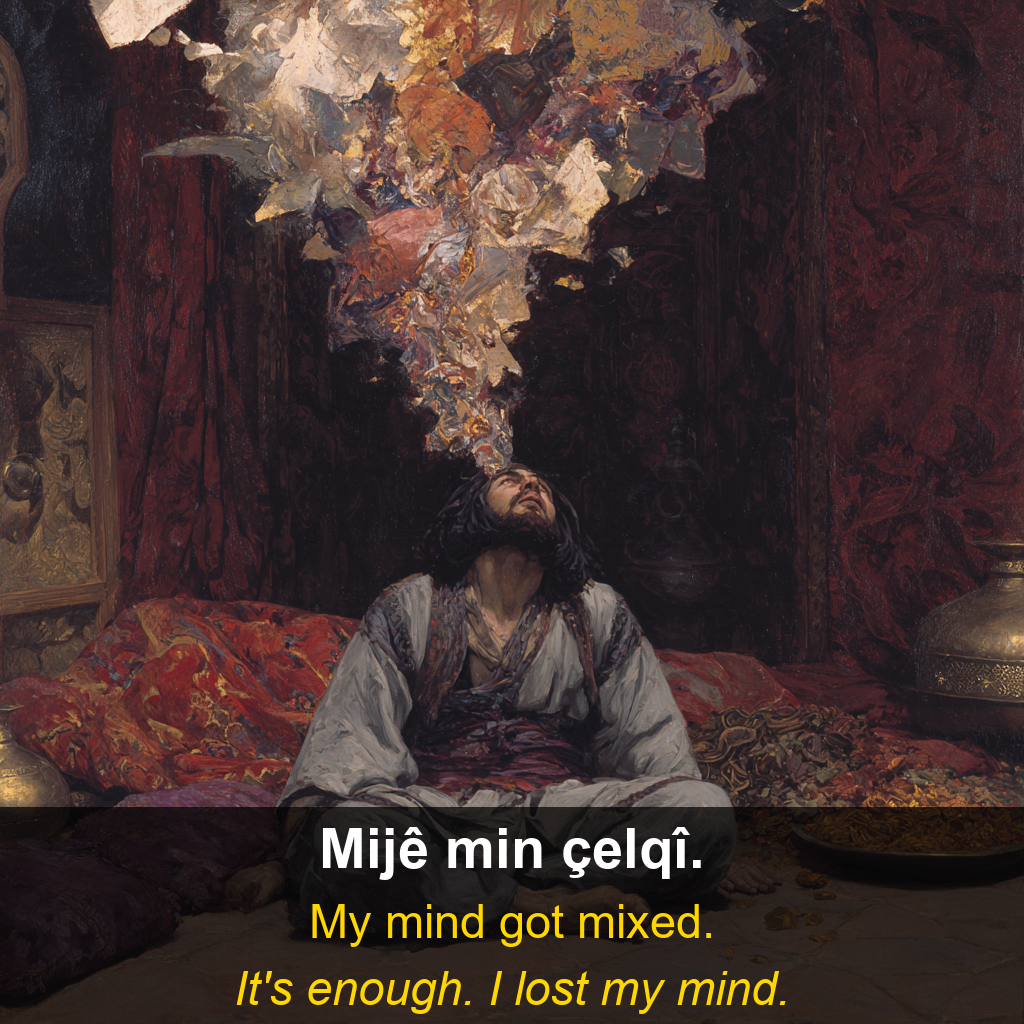 Afrini proverb card — Mijê min ç…